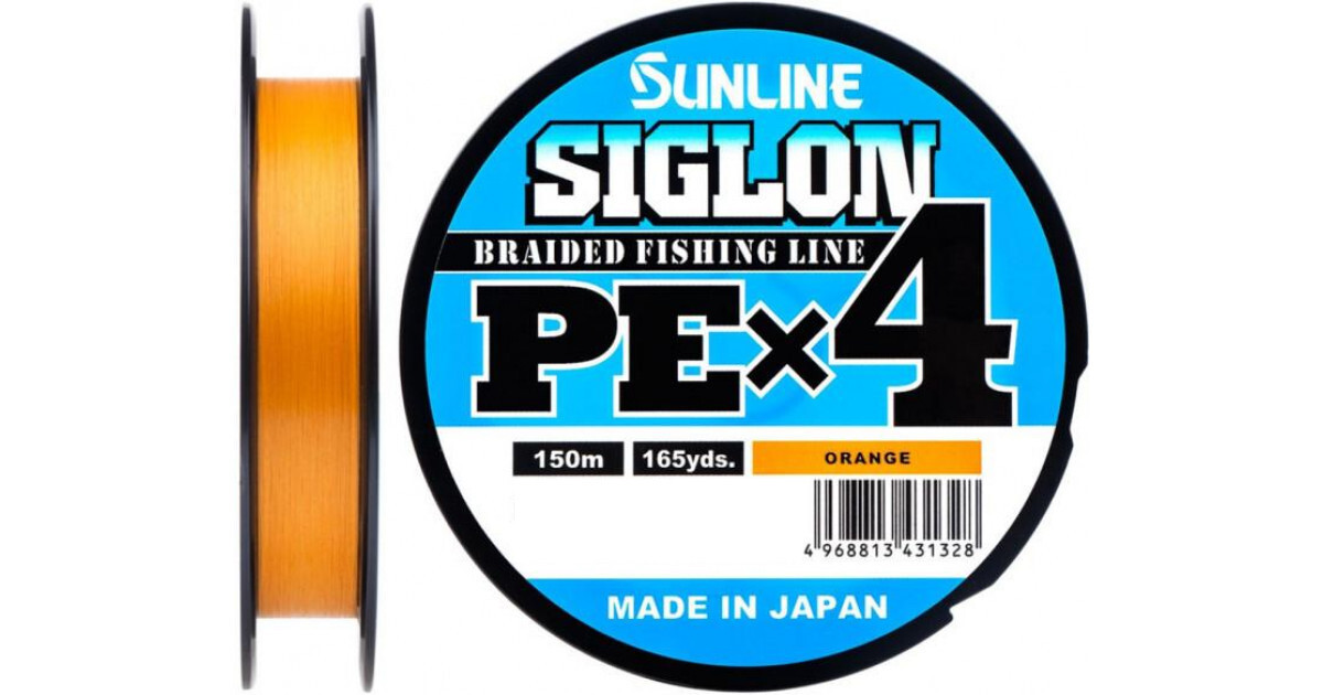 Шнур Sunline Siglon PEx4 Orange 150m #2.5/40lb