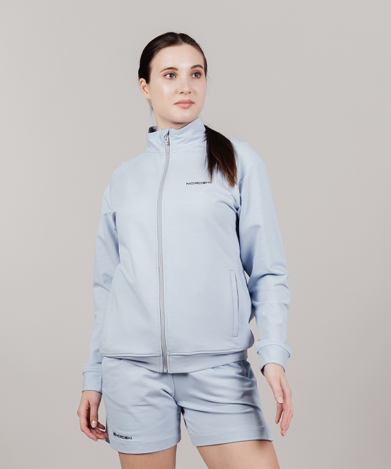 

Олимпийка женская NordSki Simple голубая XS, Голубой, Simple