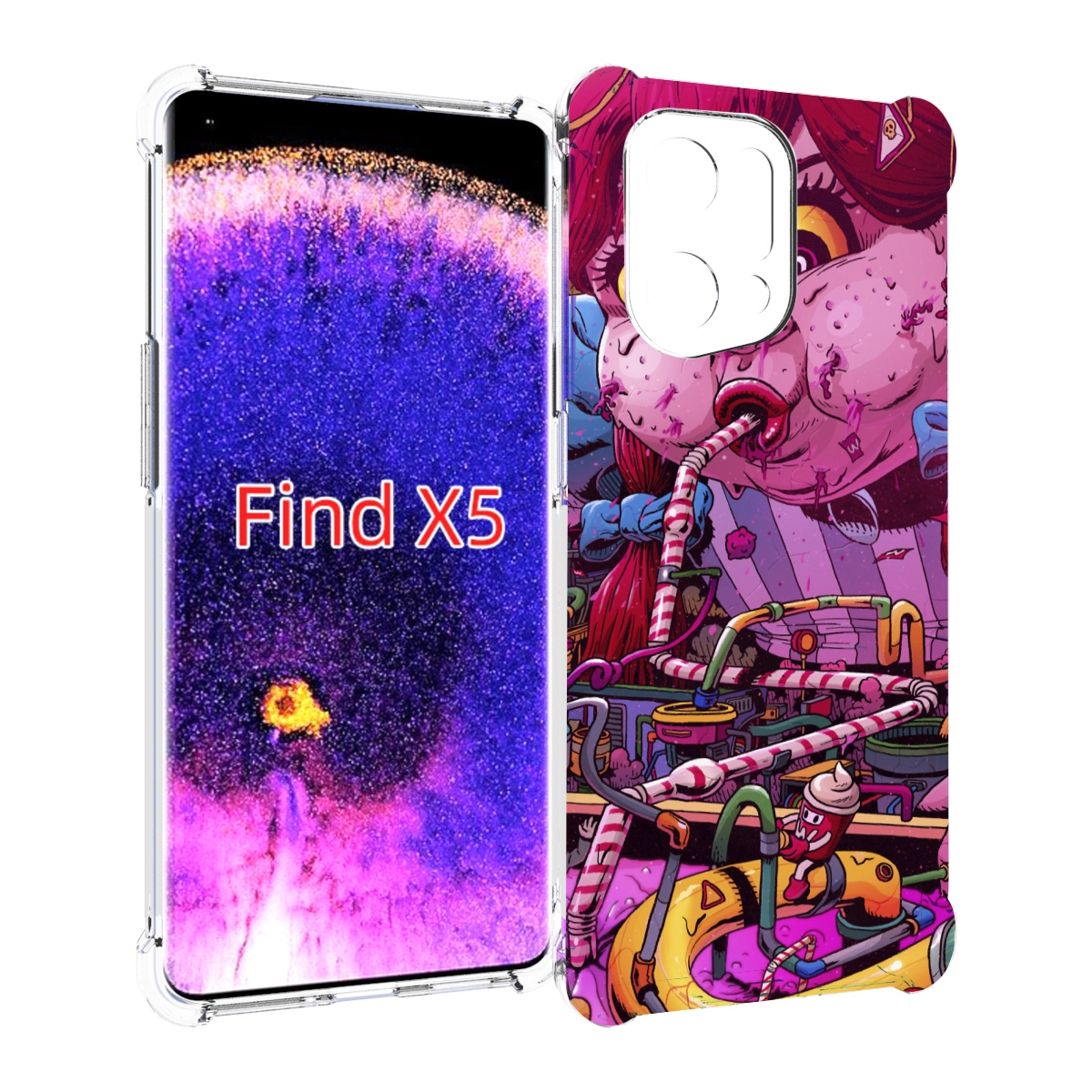 

Чехол MyPads прикольная сладкая картинка для Oppo Find X5, Прозрачный, Tocco