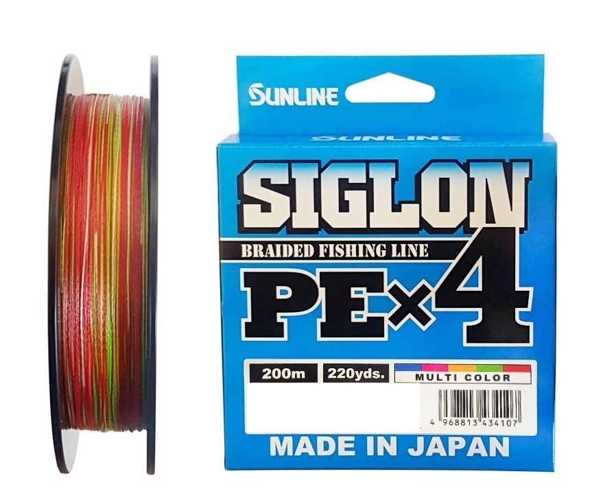 

Шнур Sunline SIGLON PE X4 Multicolor 200 m #1.5 (25 lb, 11.0kg), Разноцветный, Siglion PE x4