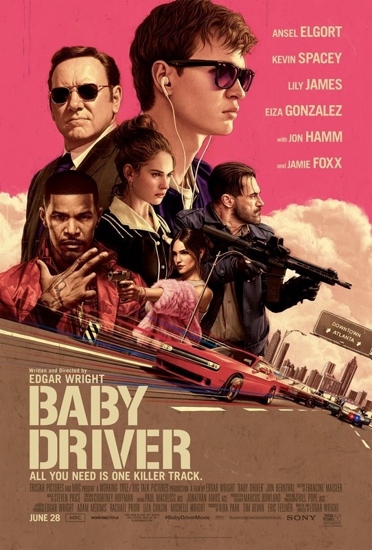 

Постер к фильму "Малыш на драйве" (Baby Driver) 50x70 см