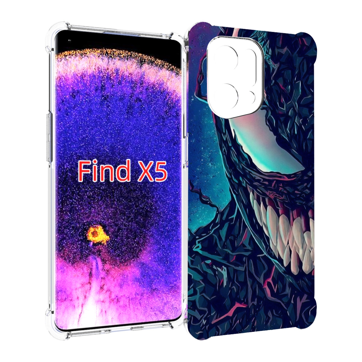 

Чехол MyPads полу веном для Oppo Find X5, Прозрачный, Tocco