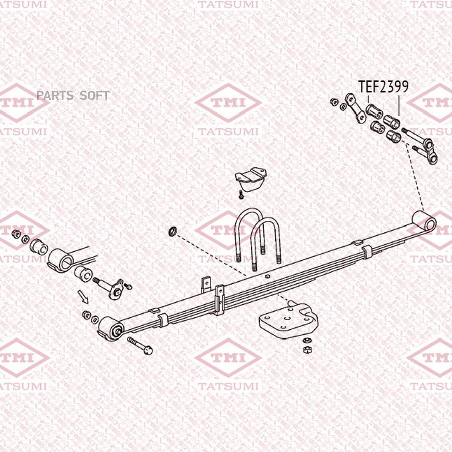Втулка Задней Рессоры TMI TATSUMI арт. TEF2399