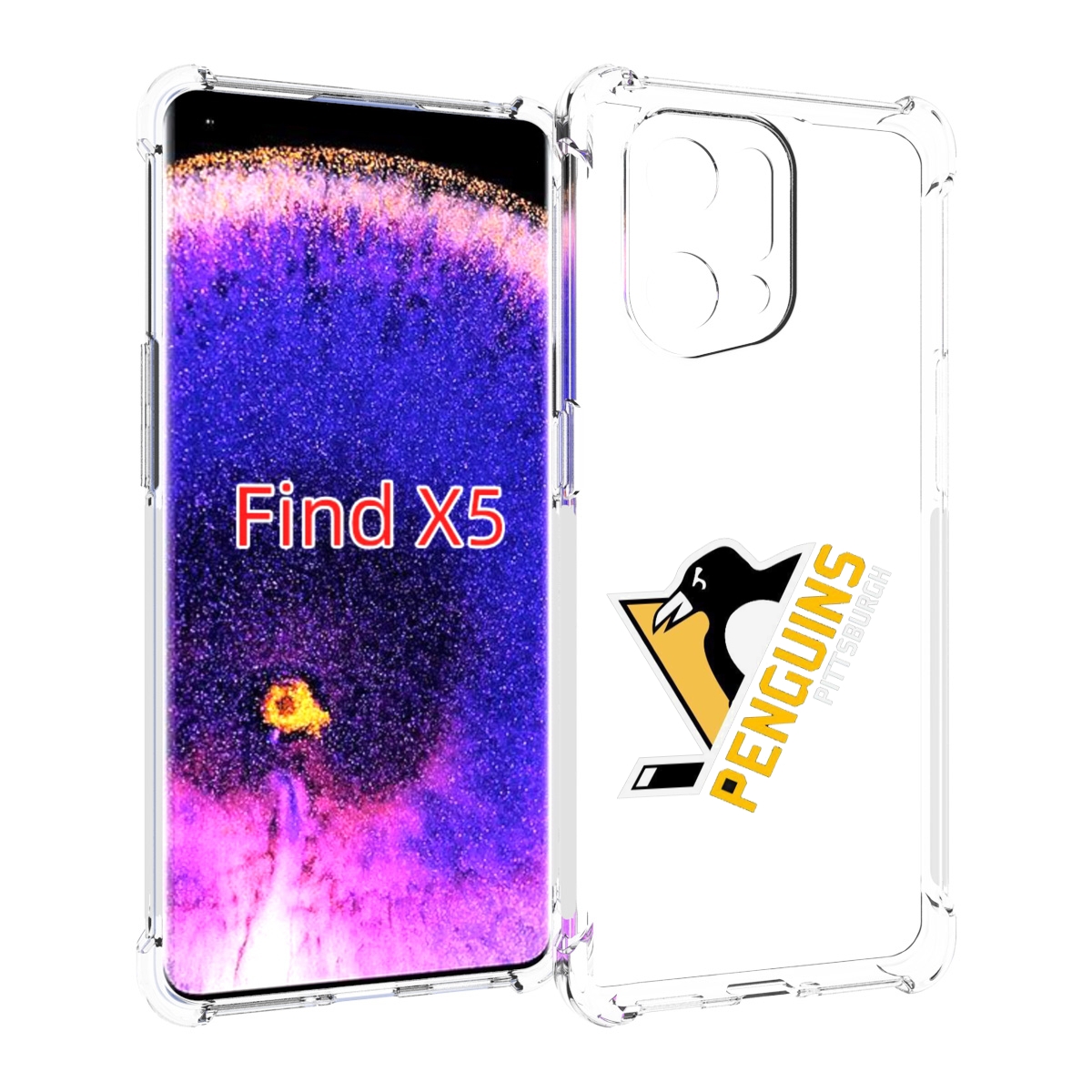 

Чехол MyPads питтсбург пингвинс для Oppo Find X5, Прозрачный, Tocco