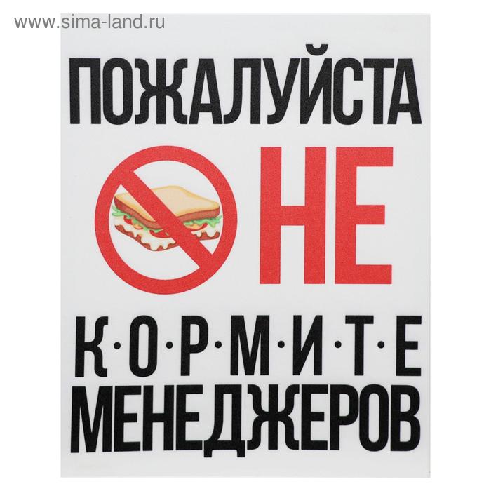

Картина на холсте Не кормите менеджеров 38х48 см
