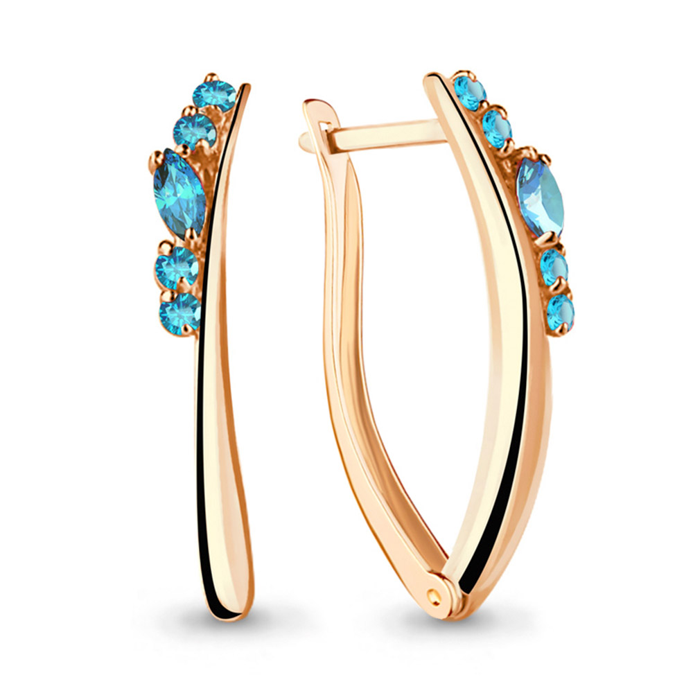 

Серьги из серебра с топазом Aquamarine 4466205_925_з, 4466205_925_з