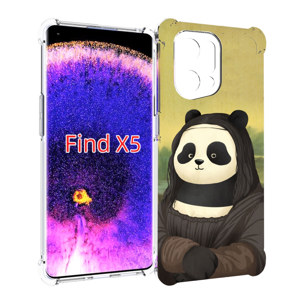

Чехол MyPads панда монализа для Oppo Find X5, Прозрачный, Tocco