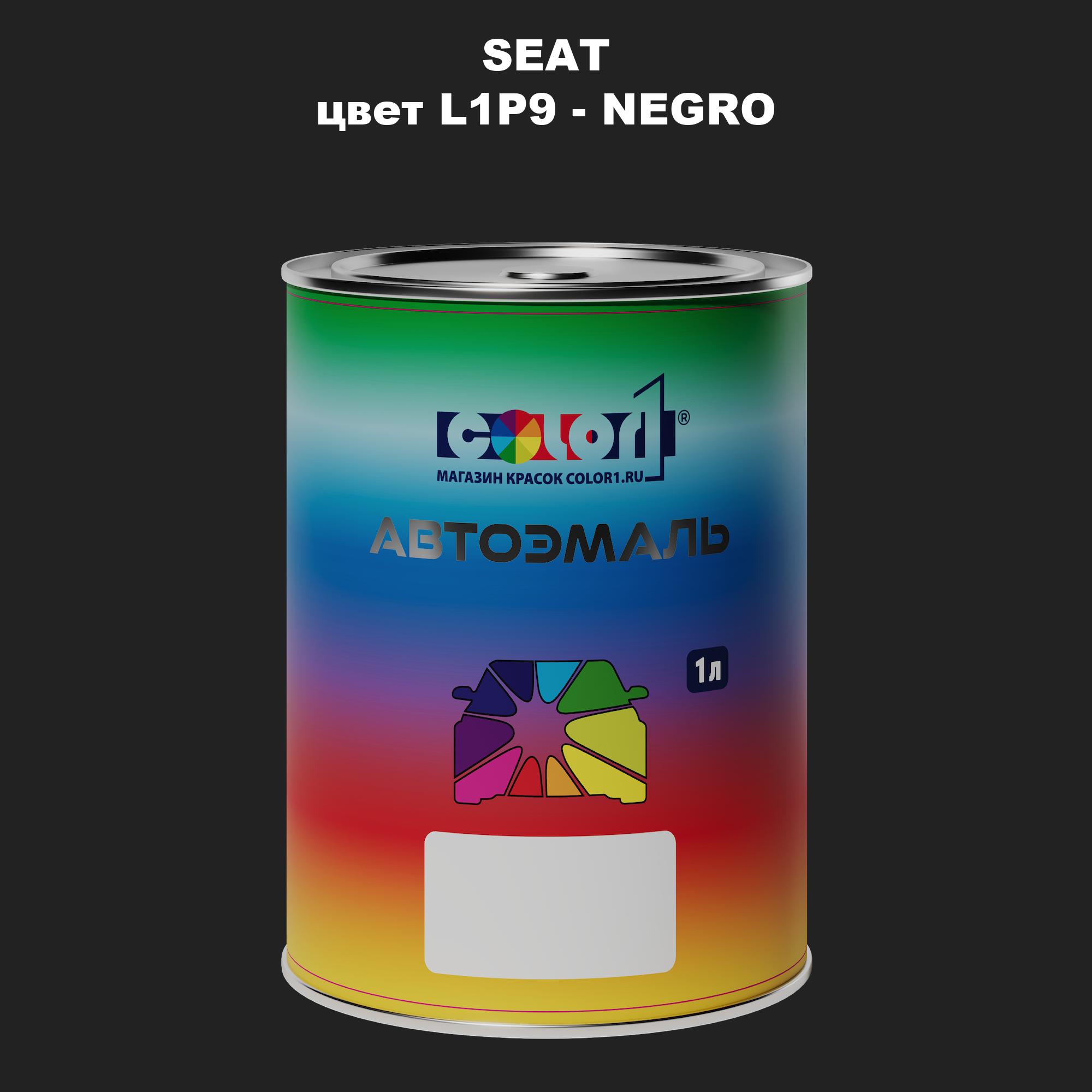 

Автомобильная краска COLOR1 для SEAT, цвет L1P9 - NEGRO, Прозрачный