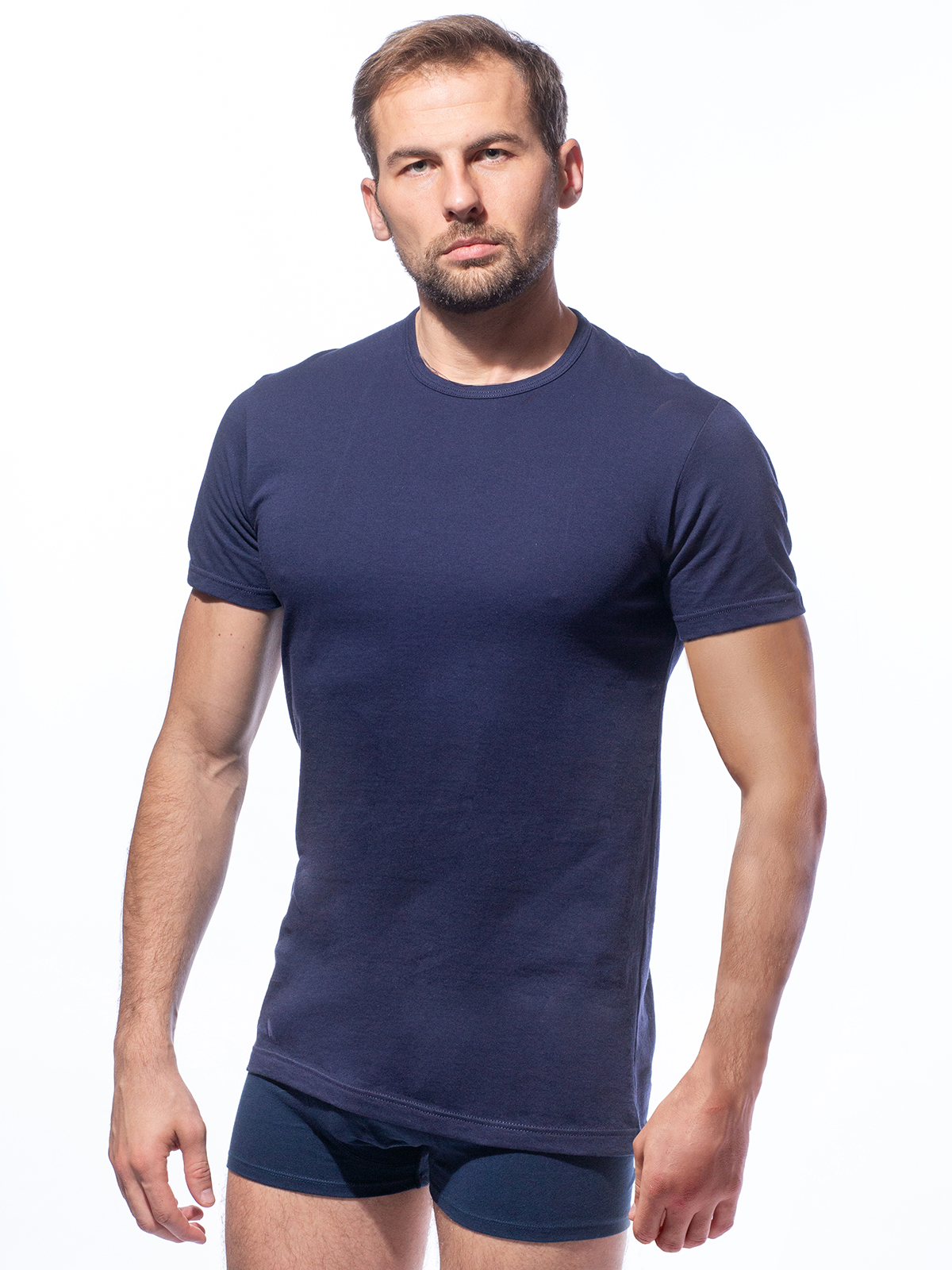 

Футболка мужская Pandora PD голубая M, PD M004 T-SHIRT GIROCOLLO