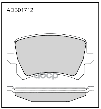 

Колодки задние AD A3 A6 VW G4 G5 B5 B6 Tiguan ALLIED NIPPON ADB 01712