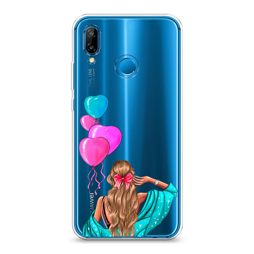 

Чехол Awog на Huawei Nova 3E "День Рождения", Голубой;розовый;бежевый, 65650-7