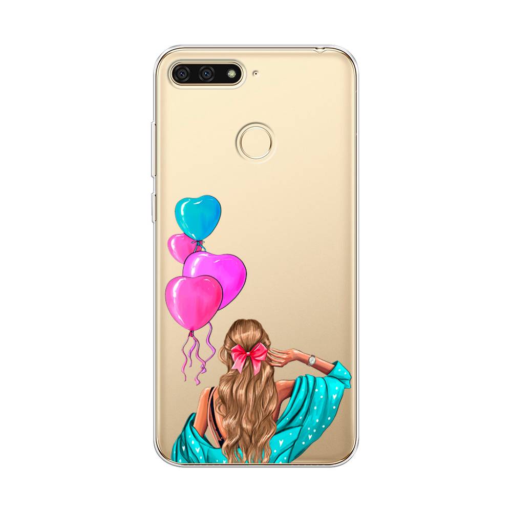 

Чехол Awog на Honor 7C "День Рождения", Голубой;розовый;бежевый, 64550-7