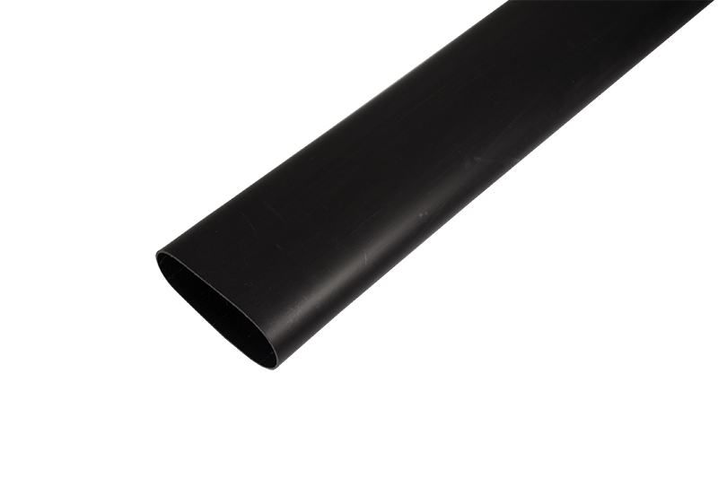 фото Термоусаживаемая трубка клеевая rexant 19,0/3,2 мм, (6:1) черная, упаковка 4 шт. по 1 м