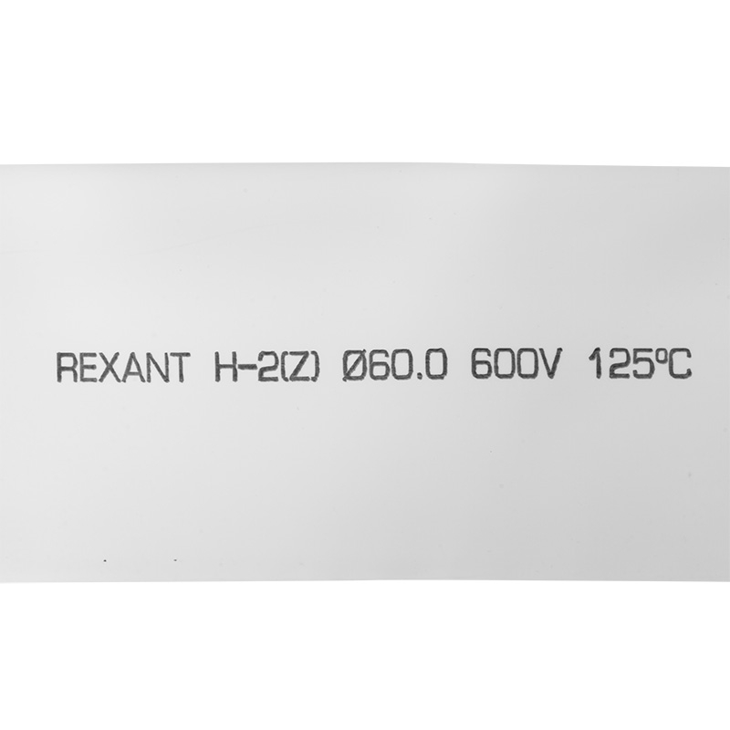 фото Термоусаживаемая трубка rexant 60,0/30,0 мм, белая, упаковка 10 шт. по 1 м