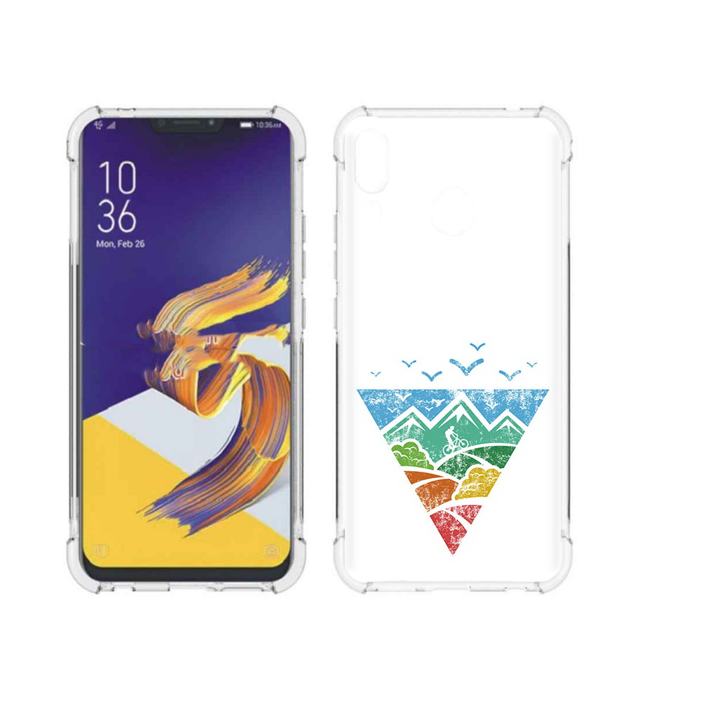 

Чехол MyPads Tocco для Asus ZenFone 5 Лес земля море чайки, Прозрачный, Tocco