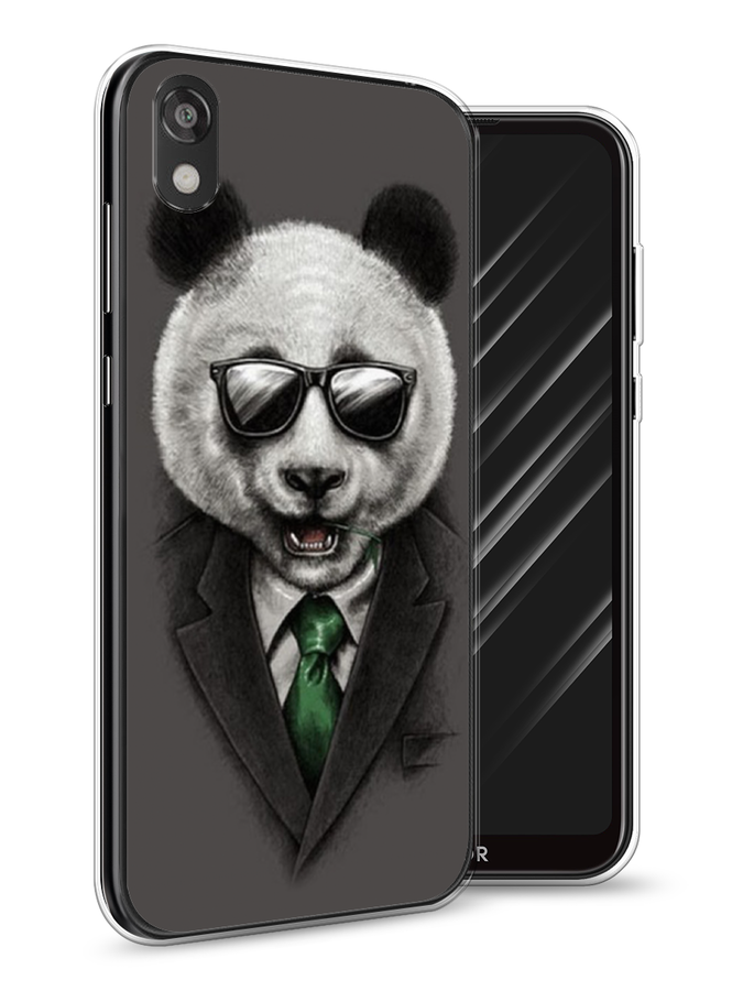 

Чехол Awog на Huawei Y5 2019 "Деловая панда", Серый;зеленый, 69050-10