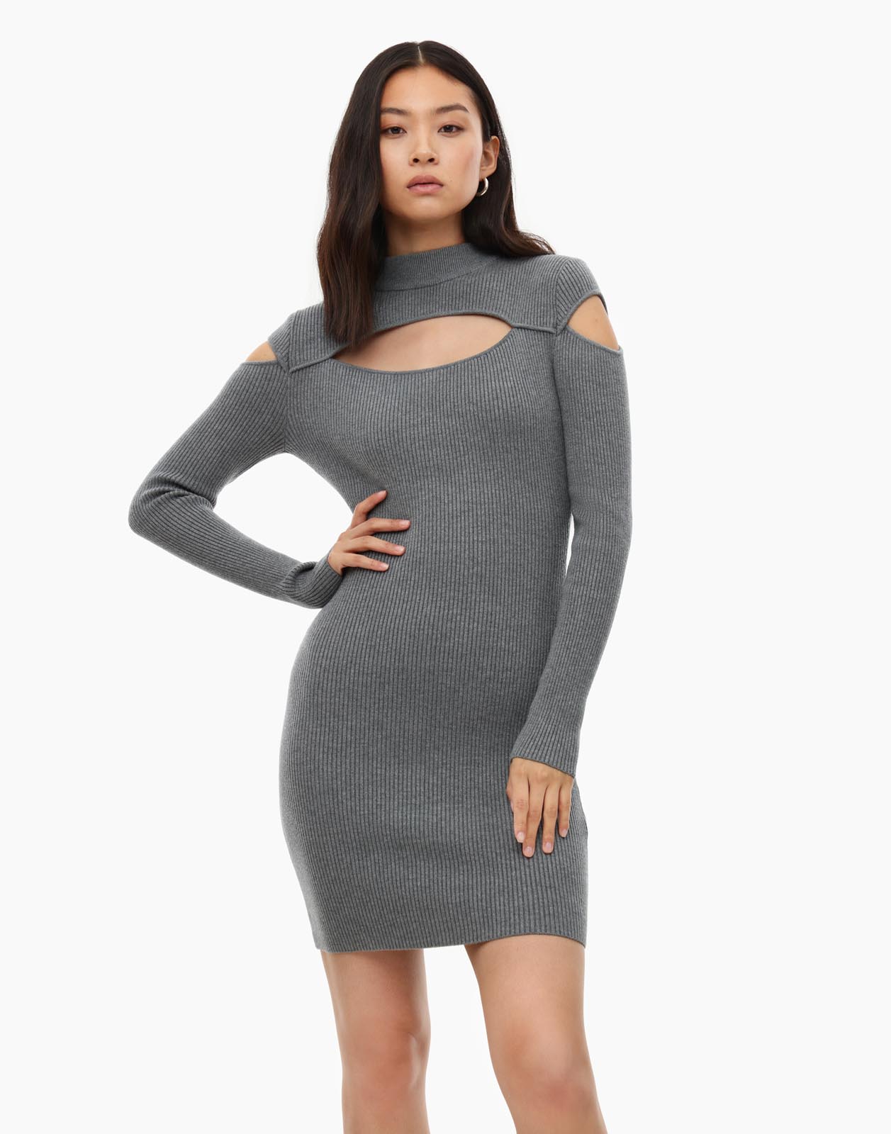 

Платье женское Gloria Jeans GDR027647 серое XS (38-40), Серый, GDR027647