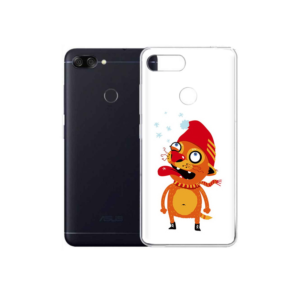 

Чехол MyPads Tocco для Asus ZenFone Max Plus M1 (ZB570TL) Зимний кот, Прозрачный, Tocco