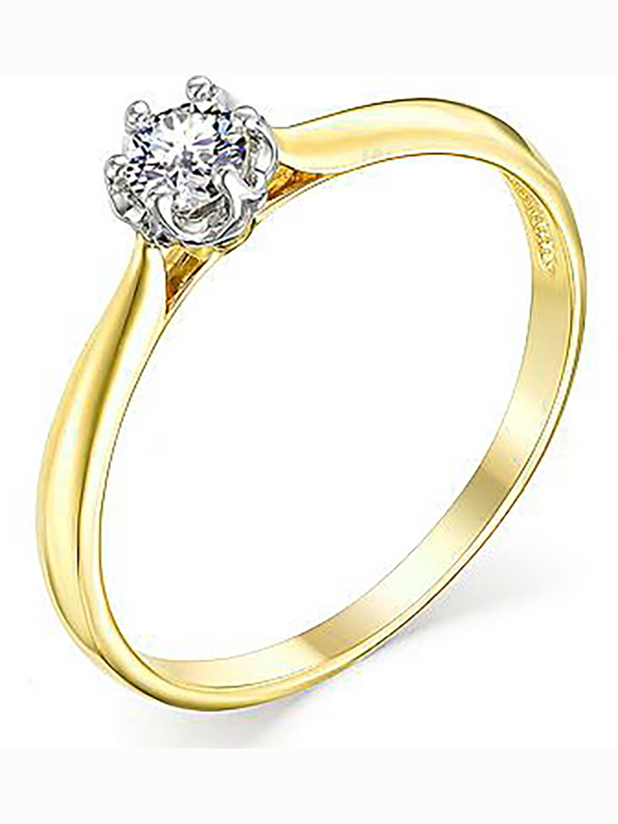 

Кольцо из жёлтого золота с 1 бриллиантом р. 15 Master Brilliant 1-106-902, 1-106-902