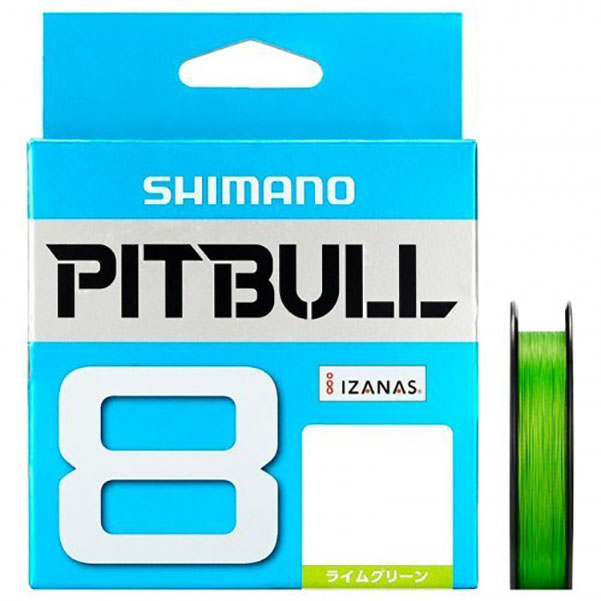 

Шнур Shimano Pitbull 8PE 150m Lime Green PL-M58R #1.2 (27lb / 12.2kg), Зеленый, Pitbull 8PE