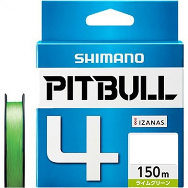 

Шнур Shimano Pitbull 4PE 150m Lime Green PL-M54R #0.4 (8.6lb / 3.9kg), Зеленый, Pitbull 4PE