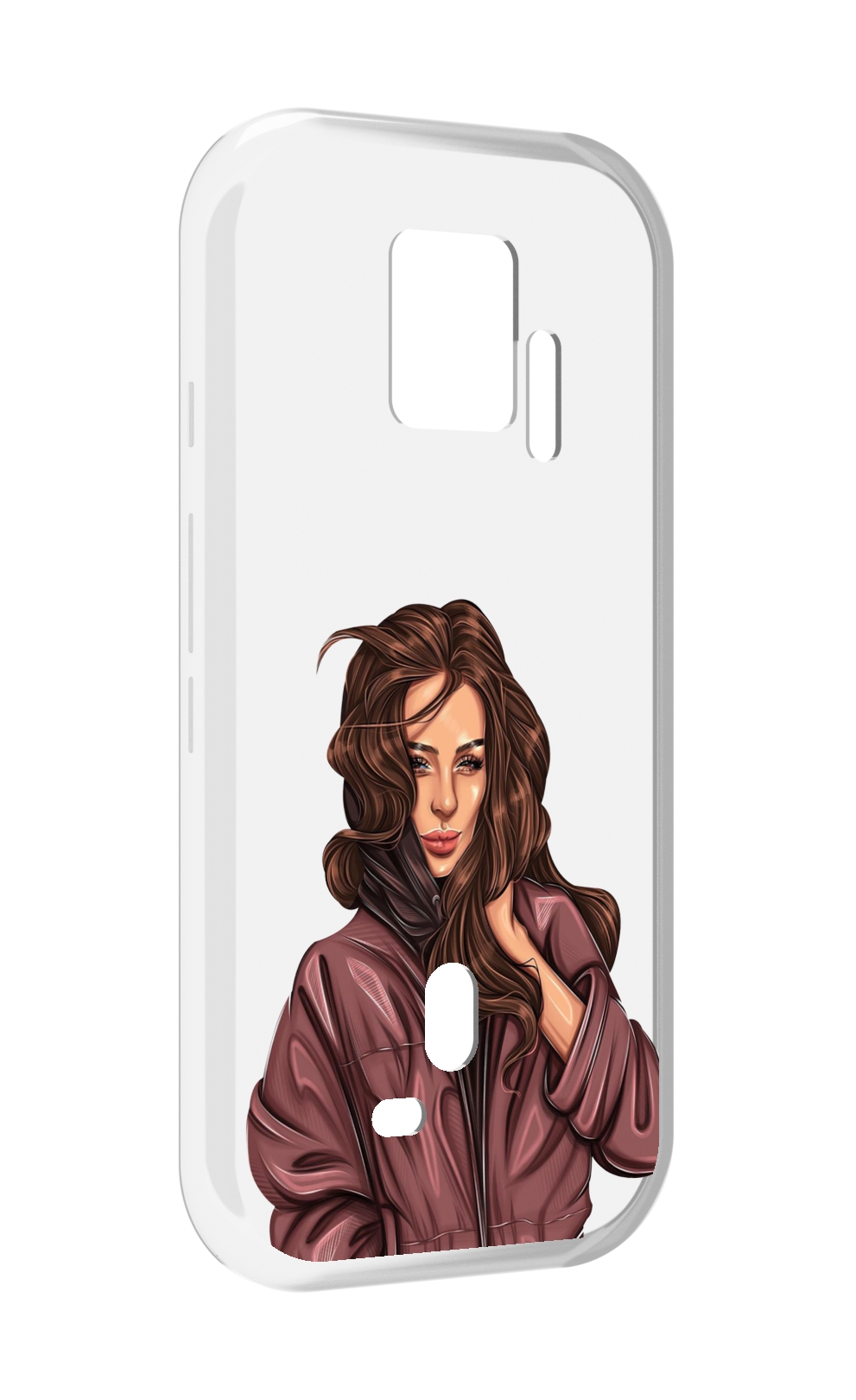 Чехол MyPads Арт-рисунок-девушки для ZTE Nubia Red Magic 7S Pro