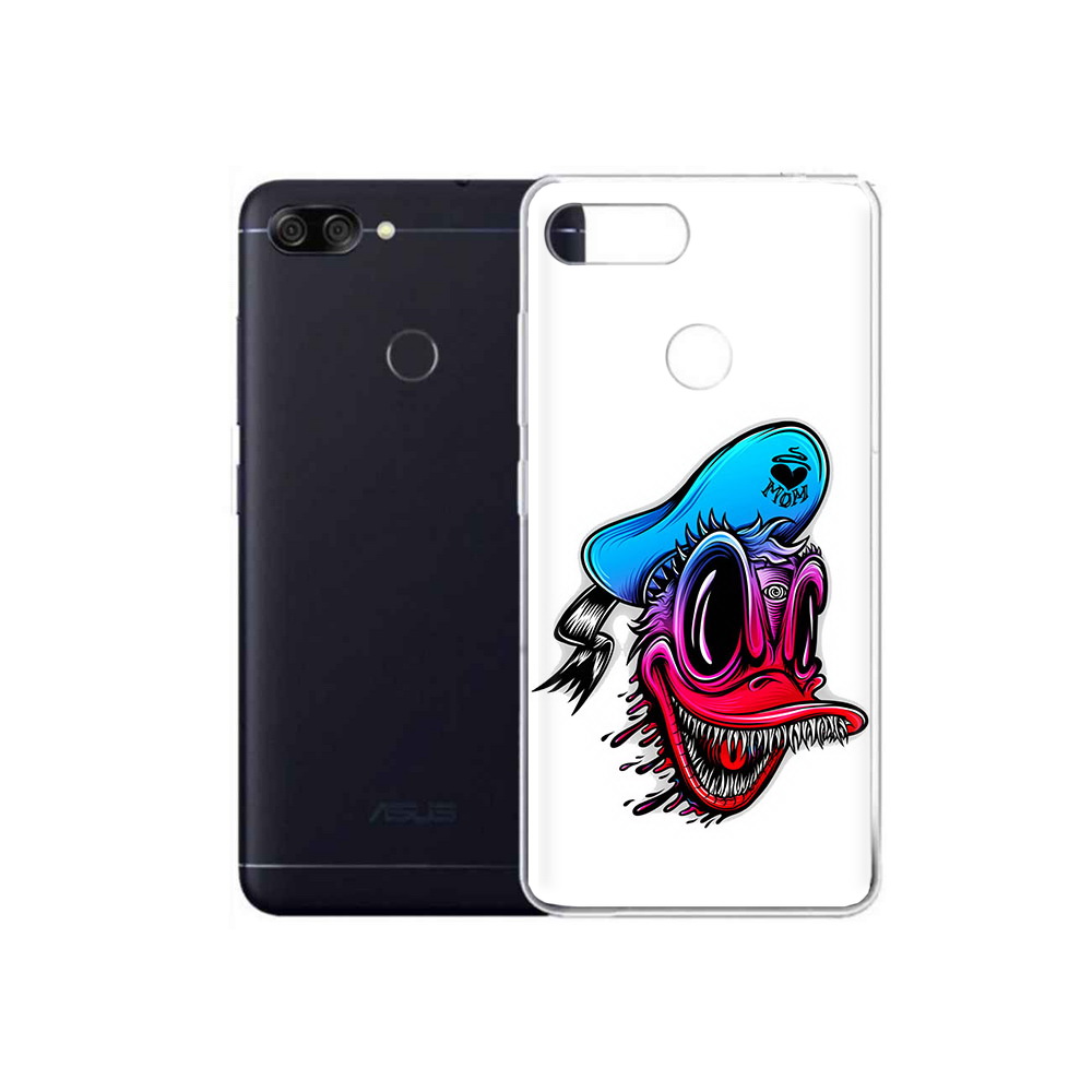 

Чехол MyPads Tocco для Asus ZenFone Max Plus M1 (ZB570TL) Дональд, Прозрачный, Tocco