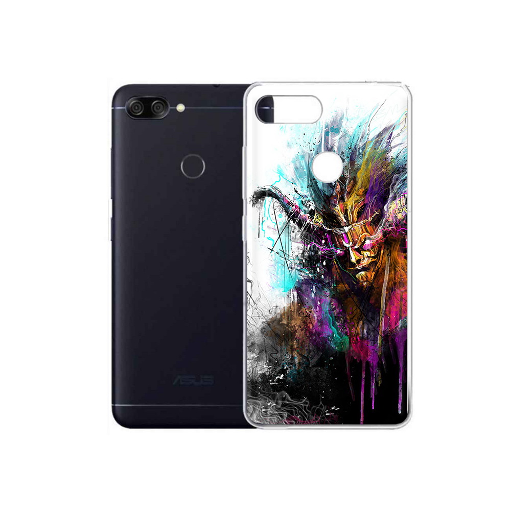 

Чехол MyPads Tocco для Asus ZenFone Max Plus M1 (ZB570TL) яркий дьявол, Прозрачный, Tocco