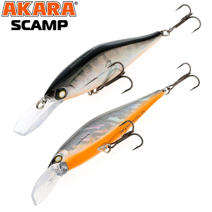 

Воблер Akara Scamp 95F 12 гр 3/7 oz 3,7 in A83, Разноцветный, Scamp