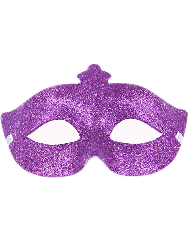 

Маска коломбина "Влюбленная" в блестках (Цв: Розовый )