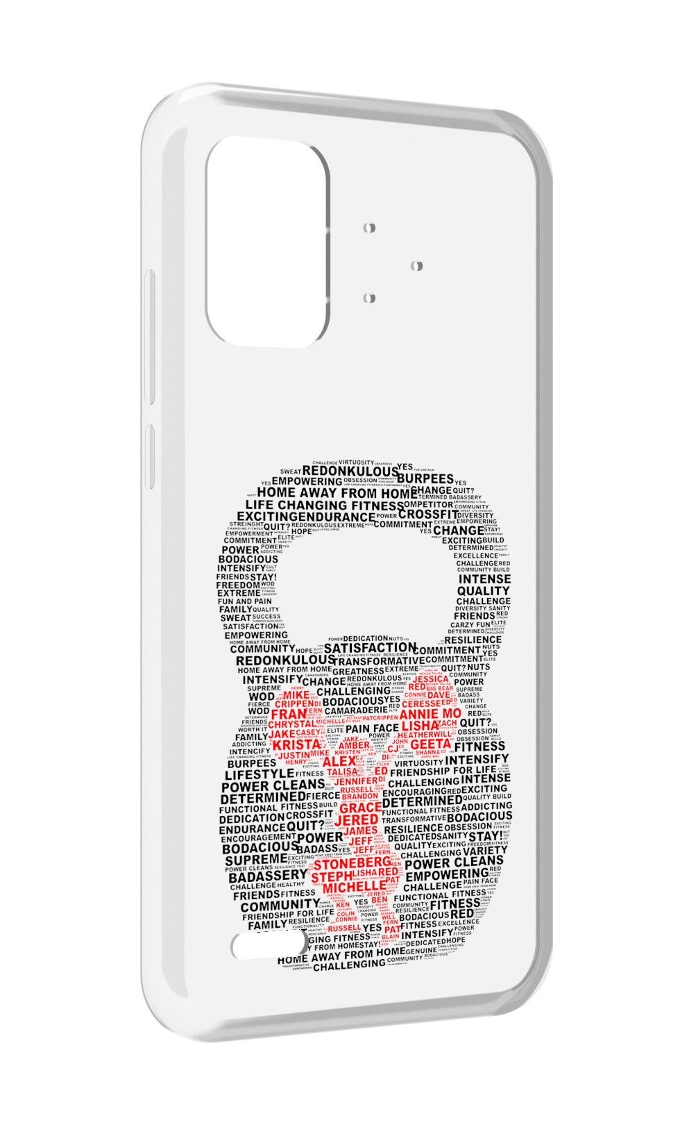 

Чехол MyPads бодибилдинг гиря из слов для UMIDIGI Bison Pro, Прозрачный, Tocco