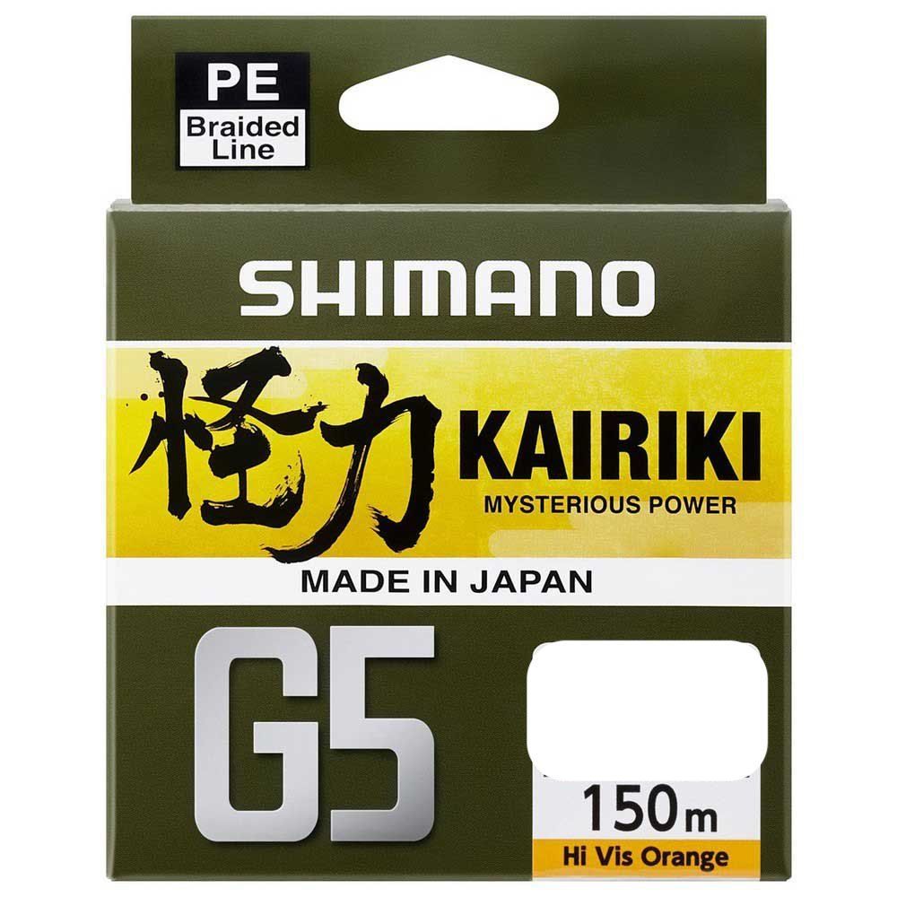 

Шнур SHIMANO Kairiki G5 Orange 150m 0.13mm 4.1kg, Оранжевый, Kairiki G5