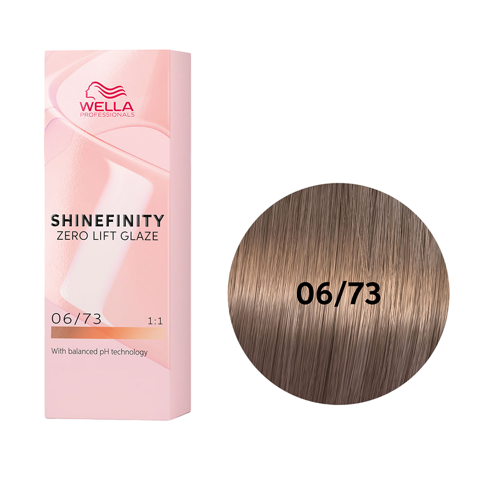 Гель-крем краска для волос Wella Professional Shinefinity 0673 Карамель шоколад 60 мл 1090₽