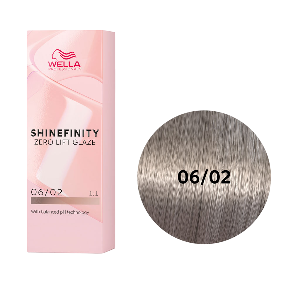 

Гель-крем краска для волос Wella Professional Shinefinity 06/02 Темный Шалфей 60 мл, Розовый