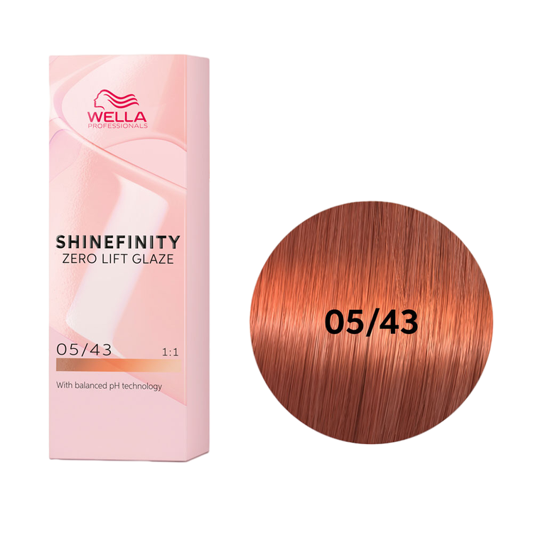 Гель-крем краска для волос Wella Professional Shinefinity 0543 Острый Перец 60 мл 1090₽