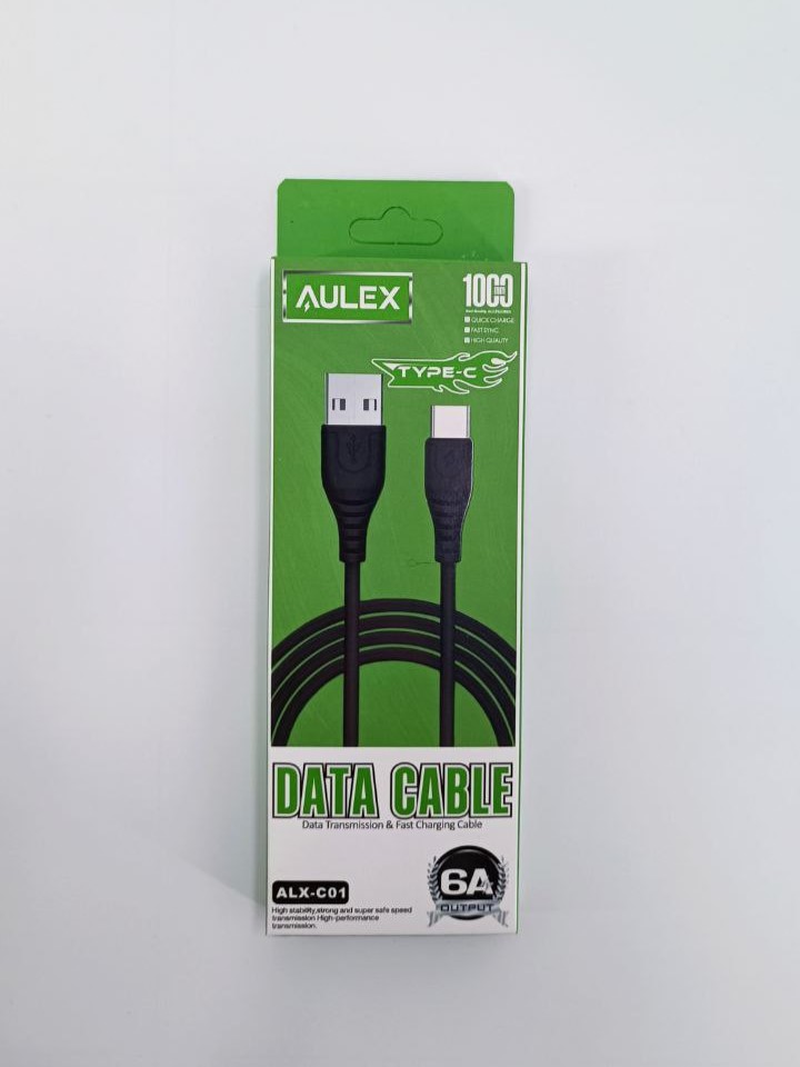 Кабель USB Type-C-USB Aulex 1м черный