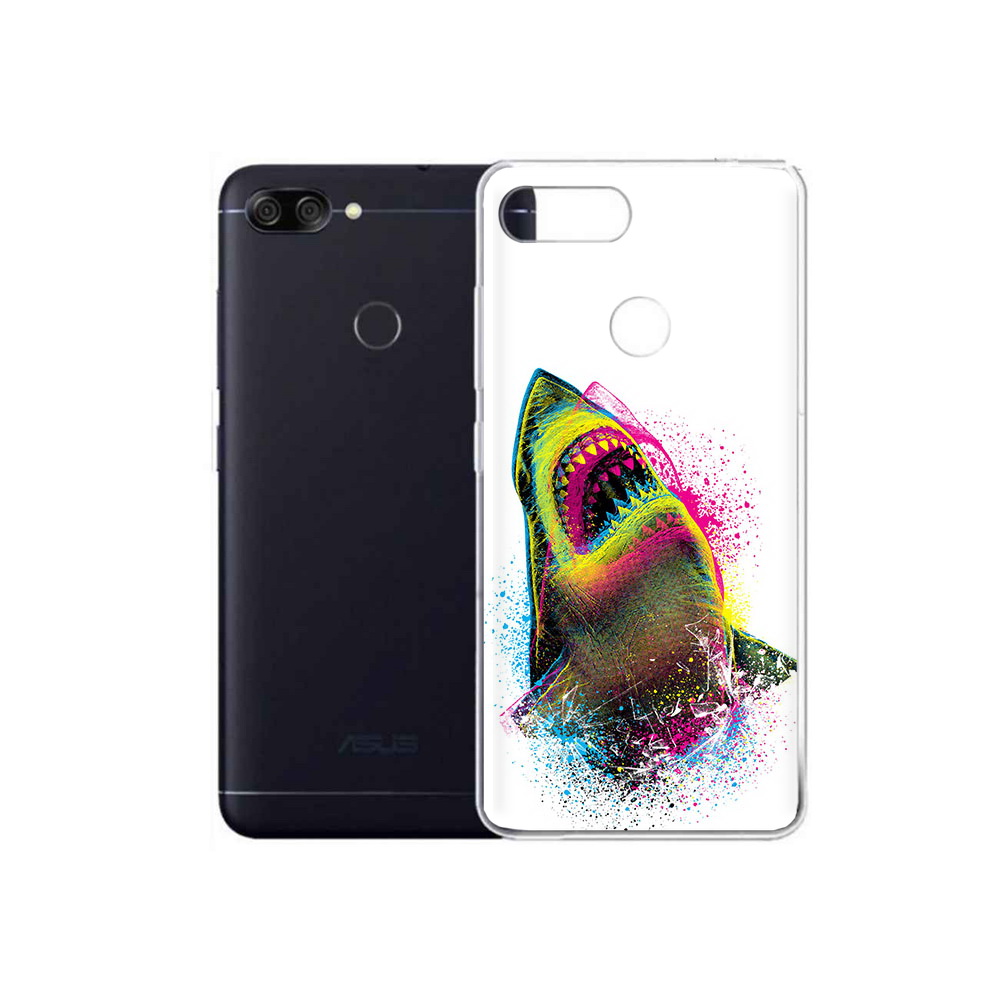 

Чехол MyPads Tocco для Asus ZenFone Max Plus M1 (ZB570TL) челюсти-2, Прозрачный, Tocco