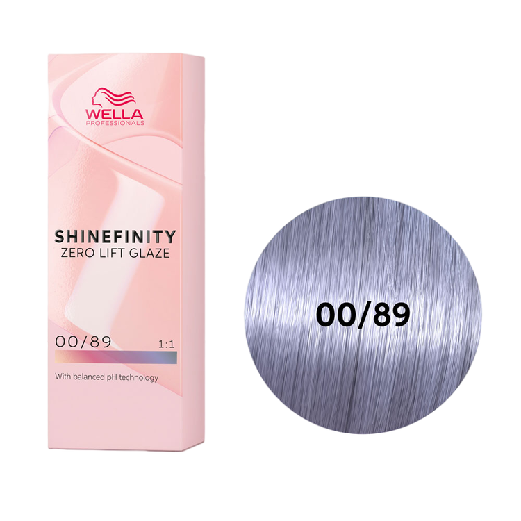 Гель-крем краска для волос Wella Professional Shinefinity 00/89 Синий 60 мл Германия розовый