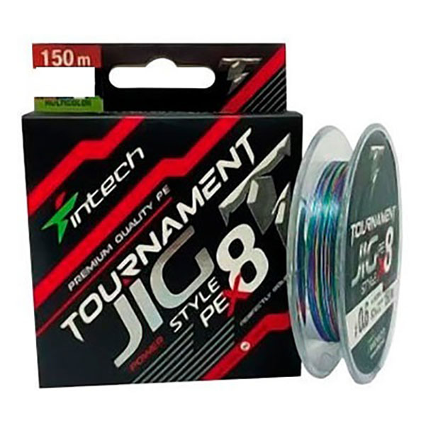 

Шнур Intech Tournament Jig StyleL PE X8 Multicolor 150m #1.5 (19.8lb / 9.0kg), Разноцветный, Tournament Jig StyleL PE X8