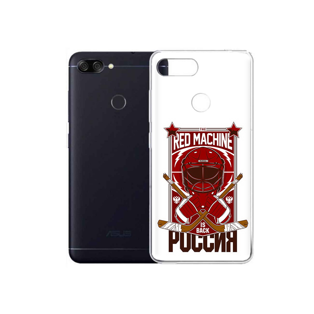Чехол MyPads Tocco для Asus ZenFone Max Plus M1 (ZB570TL) хоккей россия