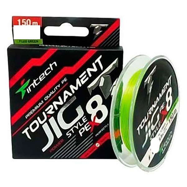 Шнур Intech Tournament Jig StyleL PE X8 Lime Green 150m #0.6 (9.2lb / 4.2kg)