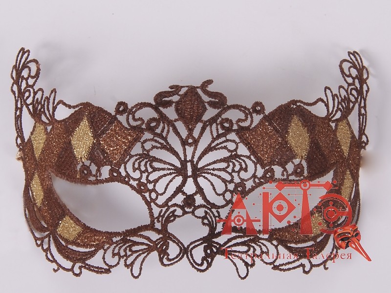 

Маска Коломбина (Цв: Коричневый )