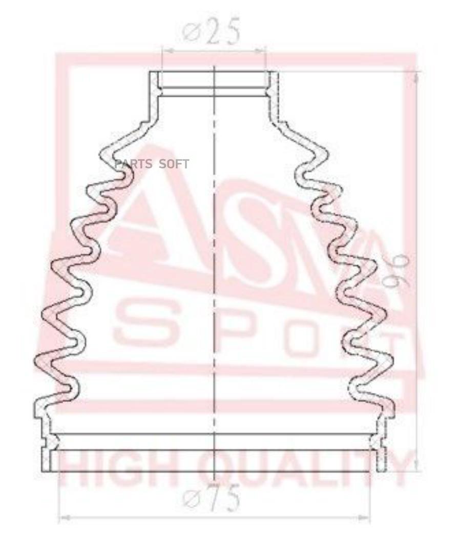 Пыльник Шруса (Комплект Без Смазки) Asbt-Cy2 Nsin0019755253 ASVA арт. ASBTCY2