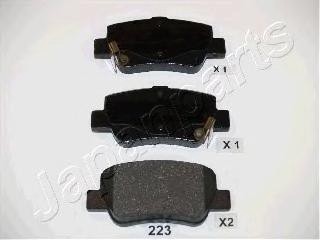 

Колодки дисковые задние toyota avensis 1.6-2.0/2.0d/2.2d 08 Japanparts PP223AF