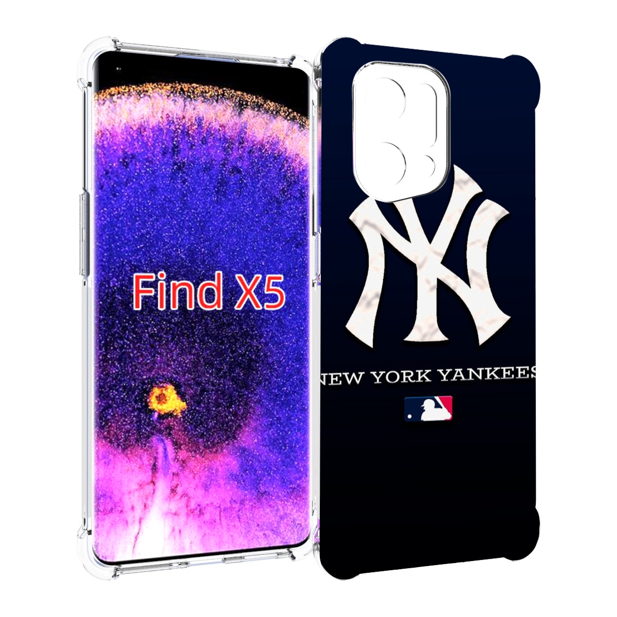 

Чехол MyPads нью оирк янкис беисбол для Oppo Find X5, Прозрачный, Tocco