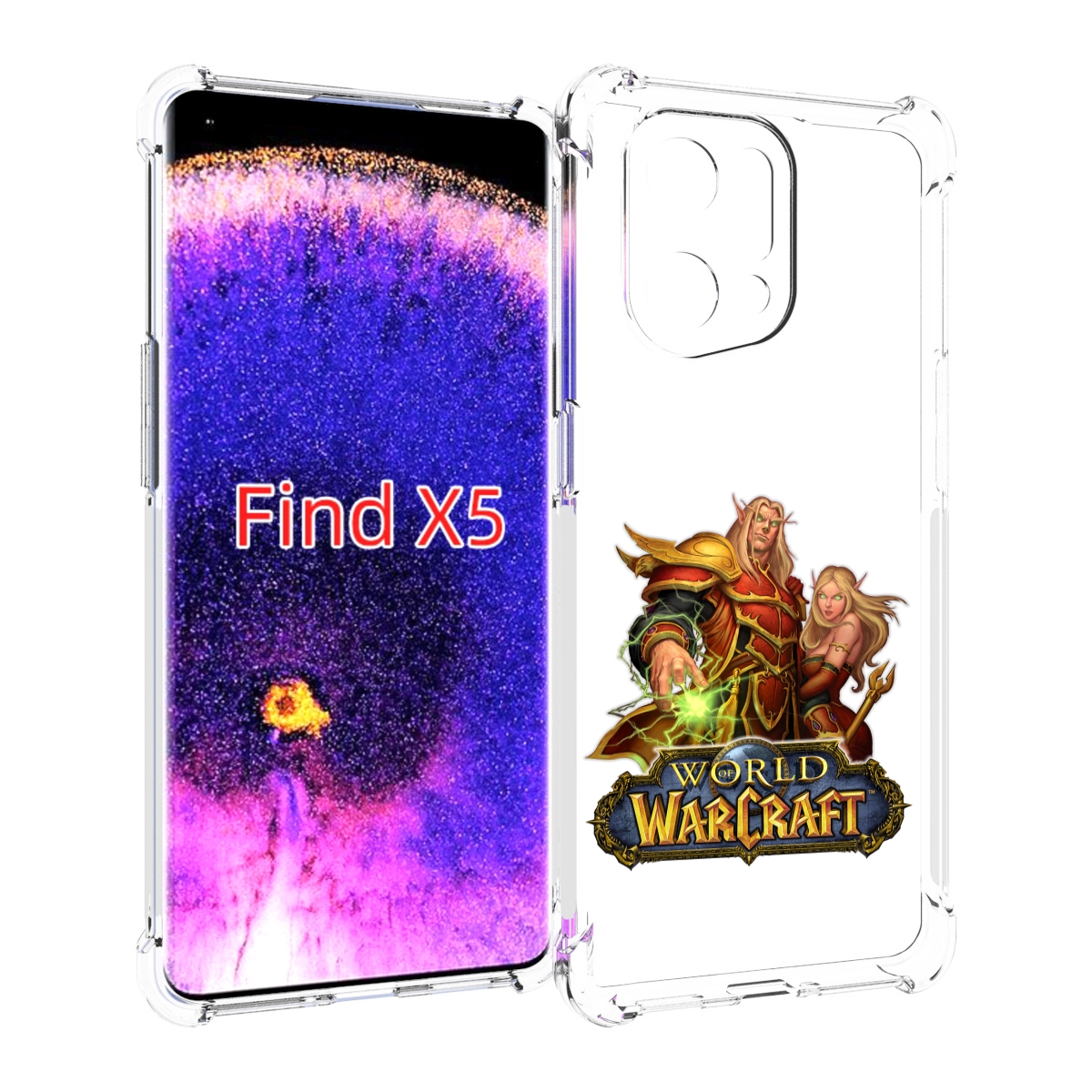 

Чехол MyPads варкрафт2 для Oppo Find X5, Прозрачный, Tocco