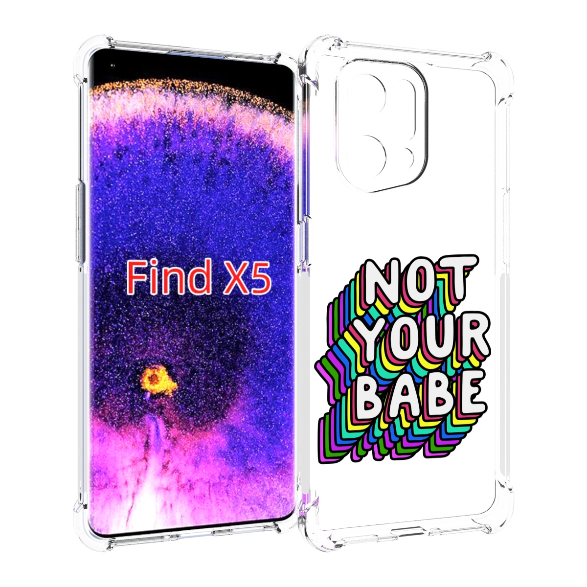 

Чехол MyPads не-твоя-девочка для Oppo Find X5, Прозрачный, Tocco