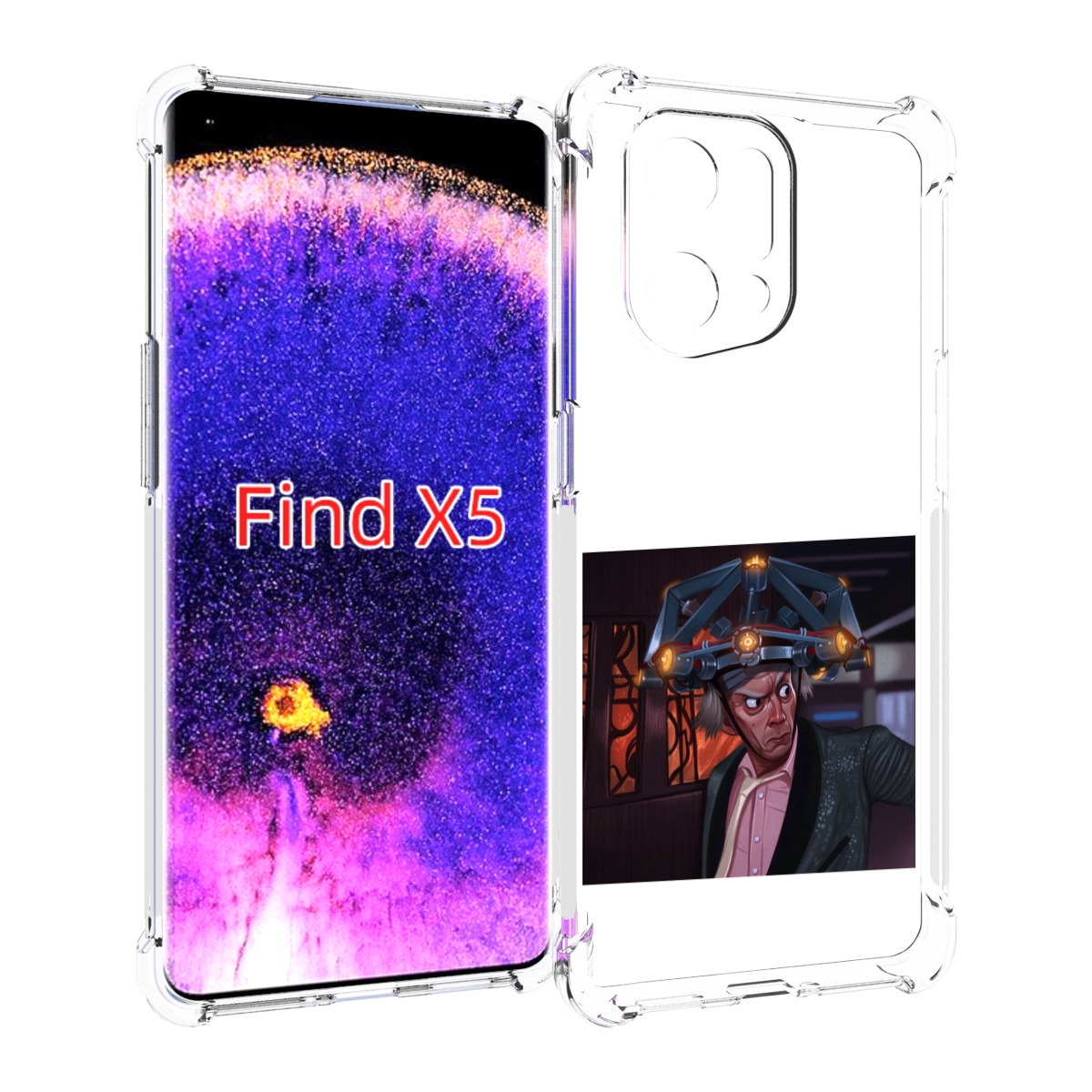 

Чехол MyPads назад-в-будущее для Oppo Find X5, Прозрачный, Tocco