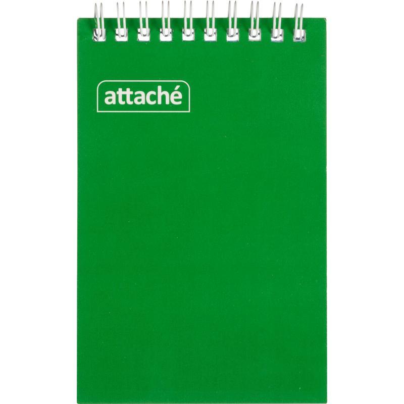 

Блокнот 60л, А6 Attache, клетка, спираль, темно-зеленый (105х145мм), 60шт.