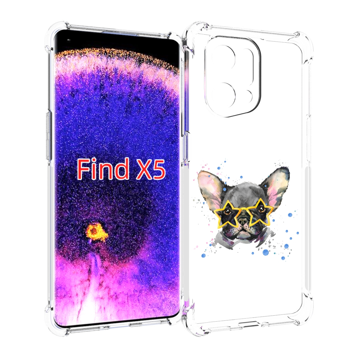 

Чехол MyPads буля в очках для Oppo Find X5, Прозрачный, Tocco